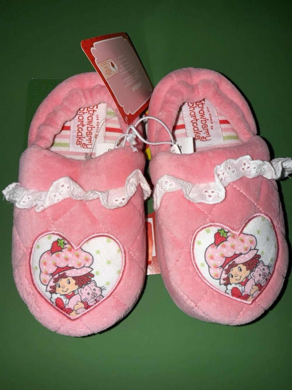 Girls Strawberry Shortcake Slippers NWT 9/10 & 11/12